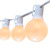 WGC-70895 - G40 White Incandescent Commercial Opaque Steady Light Set, 25 Lights, 25', White Wire, 12" Spacing - Wintergreen Corporation