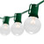 WGC-70898 - G50 Clear Incandescent Commercial Transparent Steady Light Set, 25 Lights, 25', Green Wire, 12" Spacing - Wintergreen Corporation