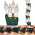 WGC-17905 - 9' Clear Incandescent Garland Lights, 300 Lamps, Green Wire - Wintergreen Corporation