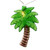 WGC-76106 - Mini Clear Incandescent Palm Tree String Lights, 10 Lights, 9', White Wire, 9" Spacing - Wintergreen Corporation