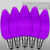 Wintergreen Corporation 73962 C9 Opaque Purple OptiCore LED Bulbs