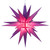 WGC-72723 - 14" T20 Purple LED Moravian Star Light, White Wire - Wintergreen Corporation