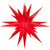 WGC-72716 - 14" T20 Red LED Moravian Star Light, White Wire - Wintergreen Corporation