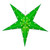WGC-80468 - 18" Green Aurora Superstar™ 5 Point Star, Warm White LED, Fold-Flat, Outdoor Rated - Wintergreen Corporation