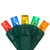 Wintergreen Corporation 80623 50 5mm Multi Color LED Christmas Lights, Green Wire, 6" Spacing