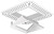 Liton LRXQ372: 3" LED/MR16 Square Trimless Open Wall Wash Architectural Downlight (LED) All Architectural LED