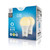 Euri Lighting EA19-8W2000eG-2 LED A19 60W Dim ES Plastic Frosted Light Bulbs