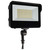 65-542 - LED WATT/CCT SELECTABLE FLOOD LED Tempered Glass Flood Light with Bypassable Photocell; CCT Selectable 3K/4K/5K; Wattage Adjustable 45W/60W/80W; ColorQuick and PowerQuick Technology; Bronze Finish - Nuvo