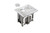 Arlington Industries FLBA101NL Adjustable Floor Boxes with Metallic Covers