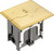 Arlington Industries FLBAF101MB Adjustable Floor Boxes with Metallic Covers