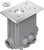 Arlington Industries FLBC101NL Concrete Floor Boxes with Metallic Covers