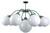 Primelite Manufacturing 438-9 9 Light Globe Chandelier