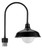 Primelite Manufacturing 1566 Gooseneck RLM Barn Shade with Globe Post Light