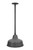 Primelite Manufacturing 23/10-18 10_ RLM Barn Shade Head on Ceiling Mount Stem