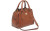 Bulldog Cases Satchel Purse Chestnut with Leopard Trim Universal Fit Holster Included BDP-024 Leather