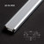 GM Lighting LED-CHL-WOS-EC Deep and Shallow Walk Over Channels (2) end caps for LED-CHL-WOS - one solid, one with hole