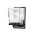 Z-lite 475-1S-MB-CH Matte Black + Chrome Bleeker Street Wall Sconce