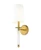 Z-lite 808-1S-RB-WH Rubbed Brass Mila Wall Sconce