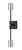 Z-lite 814-2S-MB-PN Mate Black + Polished Nickel Calumet Wall Sconce