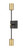 Z-lite 814-2S-MB-OBR Matte Black + Olde Brass Calumet Wall Sconce