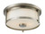 Z-lite 412F11 Brushed Nickel Savannah Flush Mount