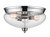 Z-lite 722F3-CH Chrome Amon Flush Mount