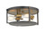 Z-lite 723F15-BRZ+HBR Bronze + Heritage Brass Halcyon Flush Mount