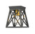 Z-lite 447F1-MB-OBR Matte Black + Olde Brass Trestle Flush Mount