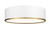 Z-lite 2303F4-MW-RB Matte White + Rubbed Brass Arlo Flush Mount