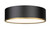 Z-lite 2303F4-MB-RB Matte Black + Rubbed Brass Arlo Flush Mount