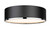 Z-lite 2303F4-MB-CH Matte Black + Chrome Arlo Flush Mount