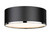 Z-lite 2303F3-MB-CH Matte Black + Chrome Arlo Flush Mount