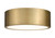 Z-lite 2302F3-RB Rubbed Brass Harley Flush Mount