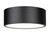 Z-lite 2302F3-MB Matte Black Harley Flush Mount