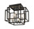 Z-lite 454F-BK-CH Black + Chrome Titania Flush Mount