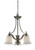 Z-lite 704-3-BN Brushed Nickel Lagoon Chandelier