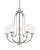 Z-lite 7000-5BN Brushed Nickel Halliwell Chandelier