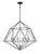 Z-lite 918-30MB-CH Matte Black + Chrome Geo Chandelier