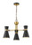 Z-lite 728-3MB-HBR Matte Black + Heritage Brass Soriano Chandelier