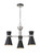 Z-lite 728-3MB-BN Matte Black + Brushed Nickel Soriano Chandelier