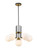 Z-lite 477-6MB-OBR Matte Black + Olde Brass Parsons Chandelier