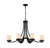 Z-lite 426-6-MB Matte Black Willow Chandelier