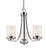 Z-lite 426-3C-CH Chrome Willow Chandelier