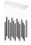 Z-lite 917MP24-MB-LED-14LCH Chrome Forest Chandelier