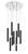 Z-lite 917MP12-MB-LED-9RCH Chrome Forest Chandelier