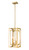 Z-lite 3038-4RB Rubbed Brass Easton Chandelier