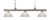 Z-lite 100703BN-PWH Brushed Nickel Riviera Billiard