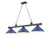 Z-lite 2306-3BP-MNB Bronze Plate Cordon Billiard
