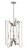 Z-lite 4000-6BN Brushed Nickel Marsala Pendant
