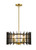 Z-lite 338-18MB+SBR Satin Brass Haake Pendant